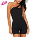 Get ready to turn heads with our one-shoulder jumpsuit. Sleek and stylish, this jumpsuit features a unique one-shoulder design that is sure to make a statement.